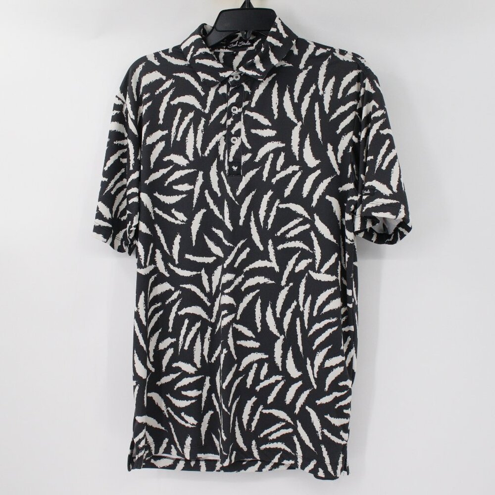 Bad birdie shirt Men's Medium geometric printed golf performance casual stretch